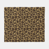Giraffe geplaatst achtergrond fleece deken (Voorkant (Horizontaal))