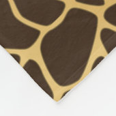 Giraffe geplaatst achtergrond fleece deken (Hoek)