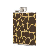 Giraffe geplaatst achtergrond heupfles (Links)