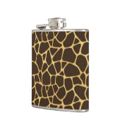 Giraffe geplaatst achtergrond heupfles (Links)