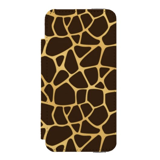Giraffe geplaatst achtergrond incipio iPhone portemonnee hoesje (Voorkant Agenda)