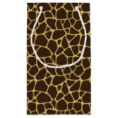 Giraffe geplaatst achtergrond klein cadeauzakje (Achterkant)