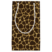 Giraffe geplaatst achtergrond klein cadeauzakje (Voorkant)