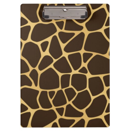 Giraffe geplaatst achtergrond klembord (Voorkant)
