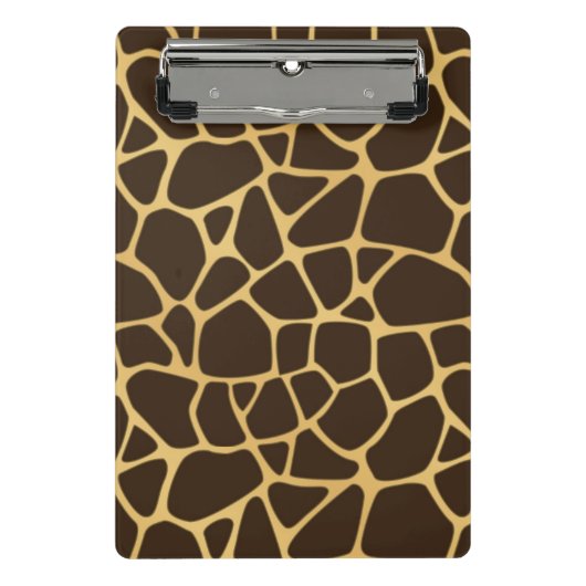 Giraffe geplaatst achtergrond mini klembord (Voorkant)
