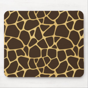 Giraffe geplaatst achtergrond muismat