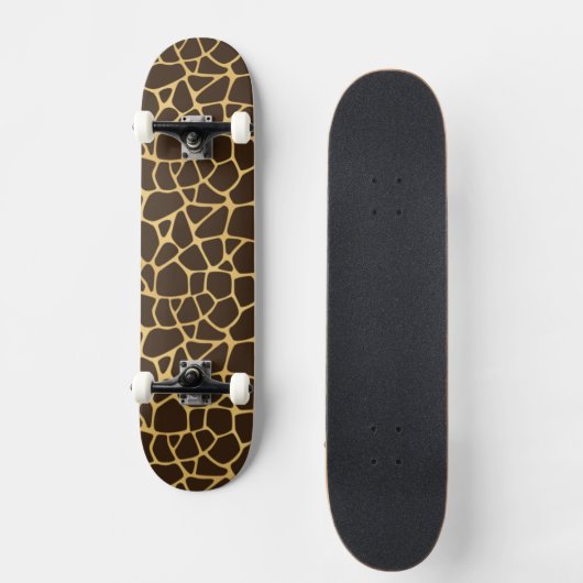 Giraffe geplaatst achtergrond persoonlijk skateboard (Voorkant)