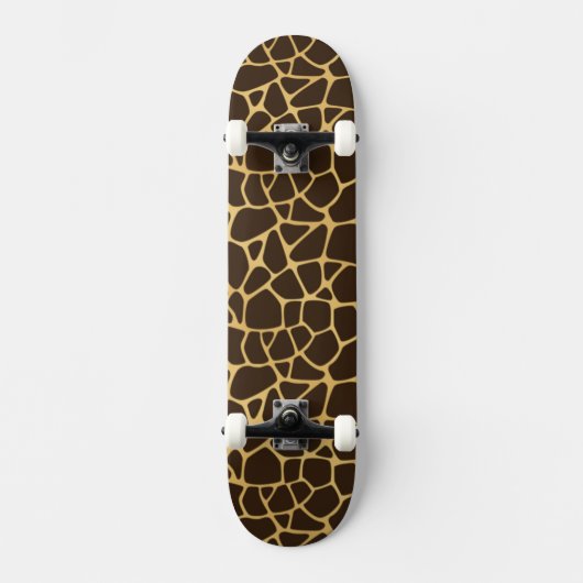 Giraffe geplaatst achtergrond persoonlijk skateboard (Voorkant)