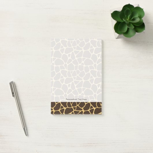 Giraffe geplaatst achtergrond post-it® notes (Kantoor)