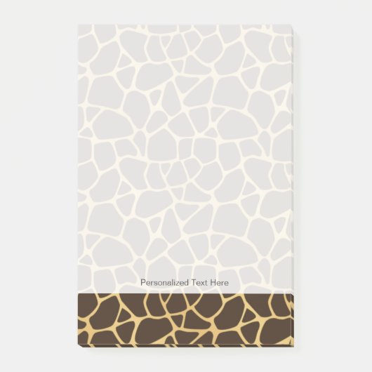 Giraffe geplaatst achtergrond post-it® notes (Voorkant)