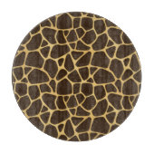 Giraffe geplaatst achtergrond snijplank (Voorkant)