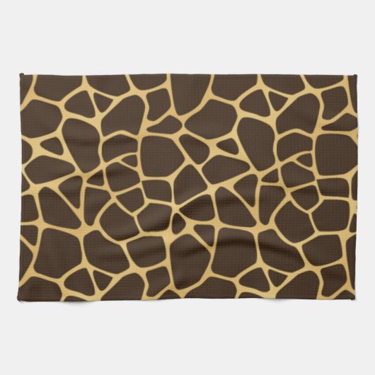 Giraffe geplaatst achtergrond theedoek (Horizontaal)