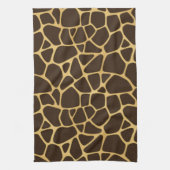 Giraffe geplaatst achtergrond theedoek (Verticaal)