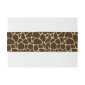 Giraffe geplaatst achtergrond uitnodigingen wikkel (Achterkant Voorbeeld)