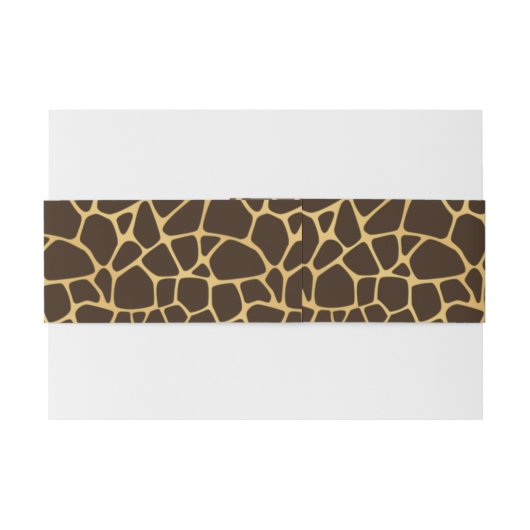 Giraffe geplaatst achtergrond uitnodigingen wikkel (Achterkant Voorbeeld)