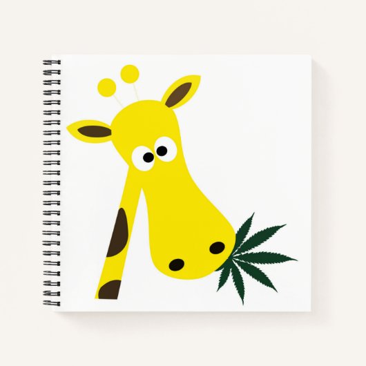 Giraffe gestoned notitieboek (Voorkant)