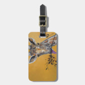 Giraffe gezicht schilderen bagagelabel (Voorkant verticaal)