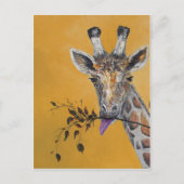Giraffe gezicht schilderen briefkaart (Voorkant)