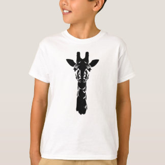 Giraffe Gezicht Silhouet T-shirt