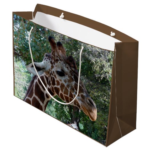 Giraffe Gift Bag Groot Cadeauzakje (Achterkant Gekanteld)