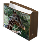 Giraffe Gift Bag Groot Cadeauzakje (Voorkant Gekanteld)