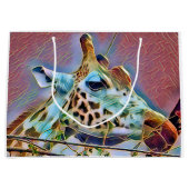 GIRAFFE GIFT BAG GROOT CADEAUZAKJE (Voorkant)