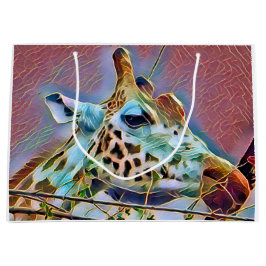 GIRAFFE GIFT BAG GROOT CADEAUZAKJE