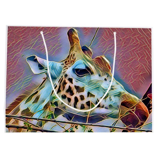 GIRAFFE GIFT BAG GROOT CADEAUZAKJE (Achterkant)