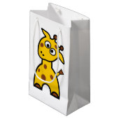 Giraffe Gift Bag Klein Cadeauzakje (Voorkant Gekanteld)