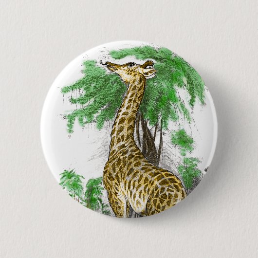 Giraffe Gifts Ronde Button 5,7 Cm (Voorkant)