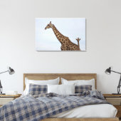 Giraffe (Giraffa camelopardalis), nationale Chobe  Canvas Afdruk (Insitu (Slaapkamer))