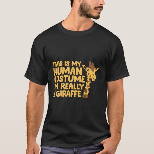 Giraffe Giraffe Ik ben echt een Giraffe T-shirt (Voorkant)