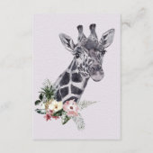 Giraffe Giraffe Lover met ventilator Informatiekaartje (Voorkant)