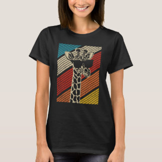 Giraffe Giraffe Zonnebrillen T-shirt