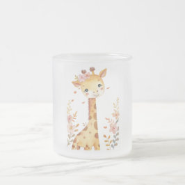 "Giraffe Glass Mok" Matglas Koffiemok