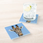 Giraffe Glazen Onderzetter (Schuin)