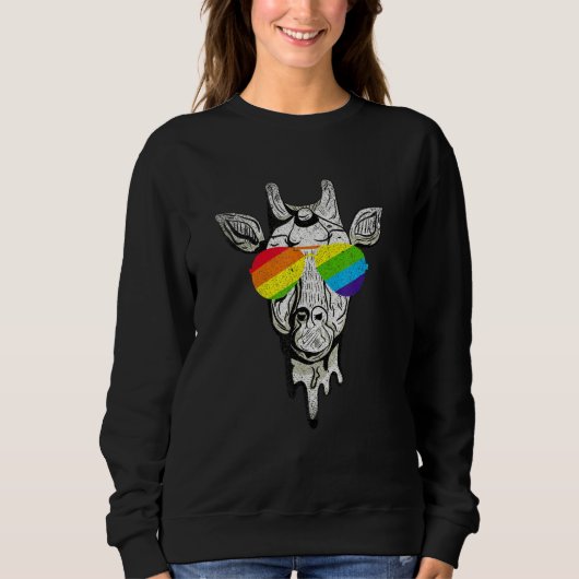 Giraffe Glazen Zonnebrillen Lesbian Outfit Trans G Trui (Voorkant)