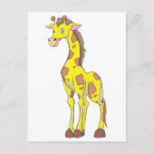 Giraffe glimlachen briefkaart (Voorkant)
