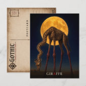 Giraffe Glowing Legs gotische Surrealist Briefkaart (Voorkant / Achterkant)
