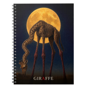 Giraffe Glowing Legs gotische Surrealist Notitieboek