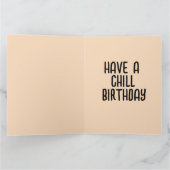 GIRAFFE GRAPPIG CHILL VERJAARDAG WENSKAART KAART (Binnen)