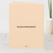 GIRAFFE GRAPPIG CHILL VERJAARDAG WENSKAART KAART (Achterkant)