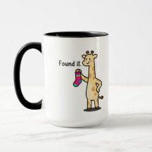 Giraffe grappige koffiemok voor Pro-Finders