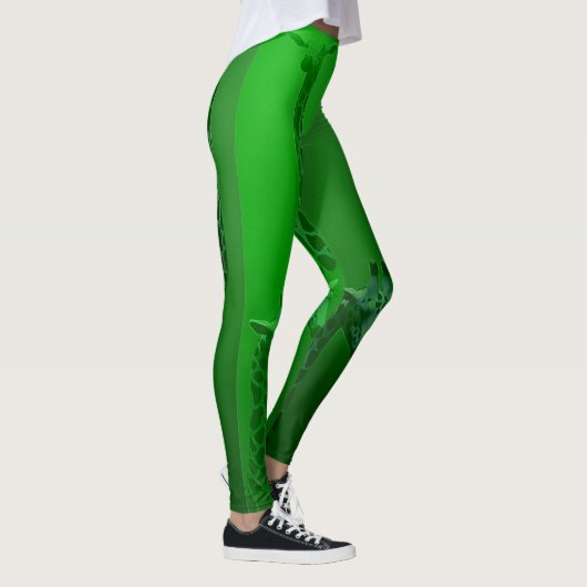 Giraffe Green Leggings (Rechts)