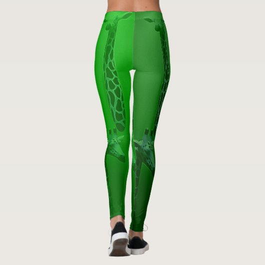Giraffe Green Leggings (Achterkant)