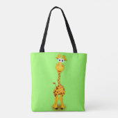 Giraffe GreenTote Bag Tote Bag (Achterkant)