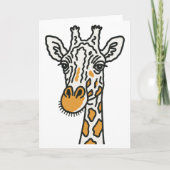 Giraffe Greeting card Bedankkaart (Voorkant)