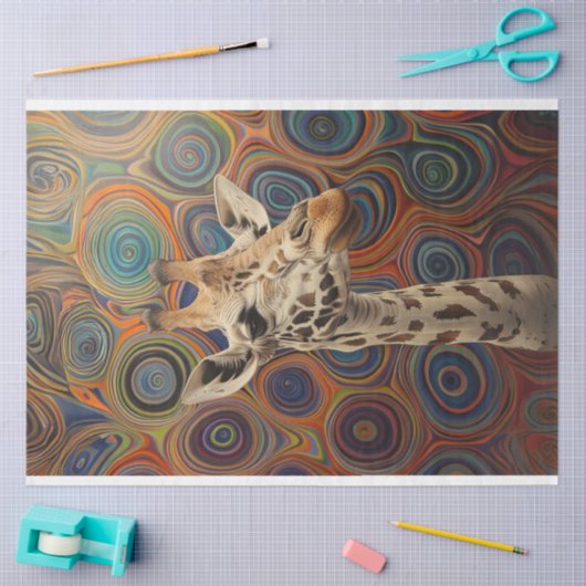 Giraffe grillige levensechte decoupage tissuepapier (Craft)