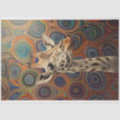 Giraffe grillige levensechte decoupage tissuepapier (Voorkant)