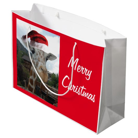 Giraffe Groot Cadeauzakje (Achterkant Gekanteld)